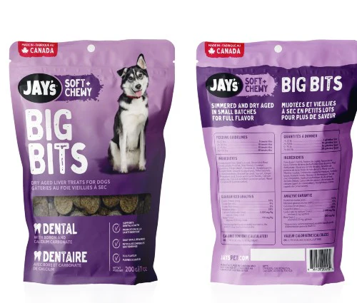 Jay's Big Bits Gâteries dentaire pour chien, Saveur de foie – Image 2