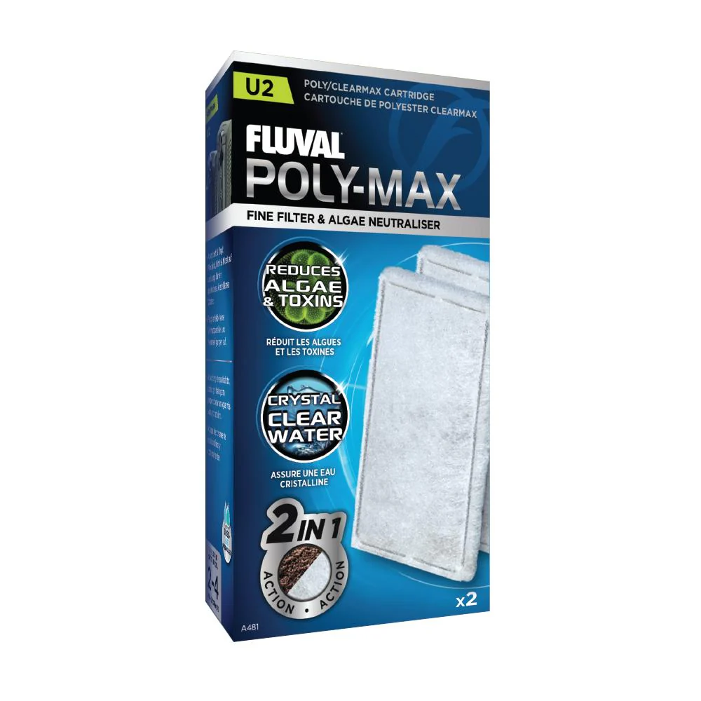 Cartouches polyester/Clearmax Série U2, paquet de 2 Fluval