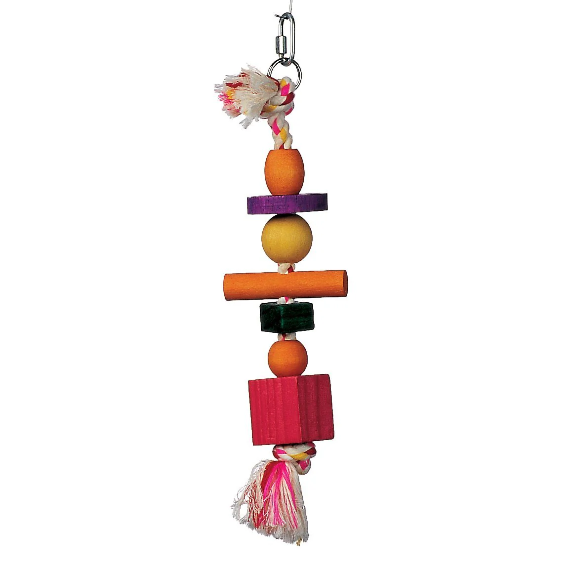 Corde Junglewood Living World avec 3 boules, 2 blocs, 1 cylindre et 1 cheville